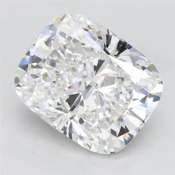 4.68ct Cushion Lab Grown Diamond ដ៏អស្ចារ្យ (Colour D, Clarity FL, GIA)