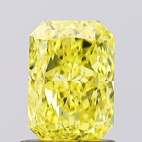 1.05ct Radiant Lab Grown Diamond (Colour Fancy Vivid Yellow, Clarity IF, IGI Certified)
